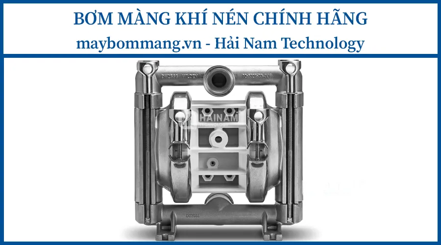 Bơm màng Wilden P2 ¼” mini dùng cho dung môi và hóa chất nhẹ