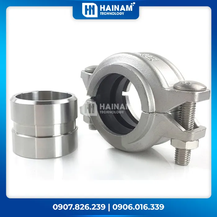 Clamp Inox vi sinh 304/316L chuẩn DIN/SMS