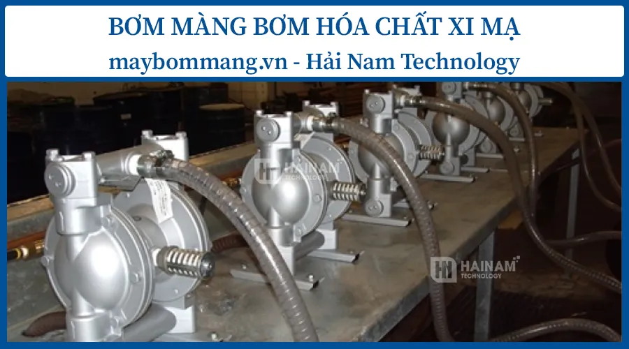 bơm màng bơm hóa chất xi mạ