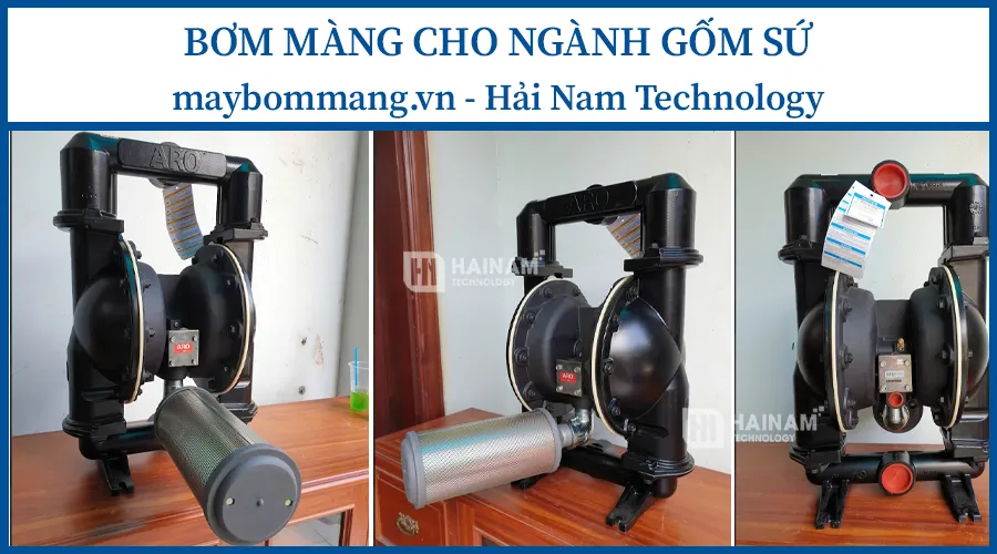 các model bơm màng cho ngành gốm sứ