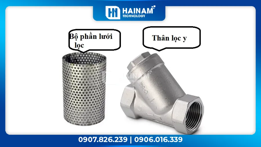 cấu tạo lọc y inox