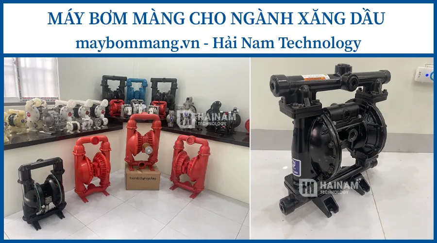 ứng dụng của bơm màng bơm xăng dầu