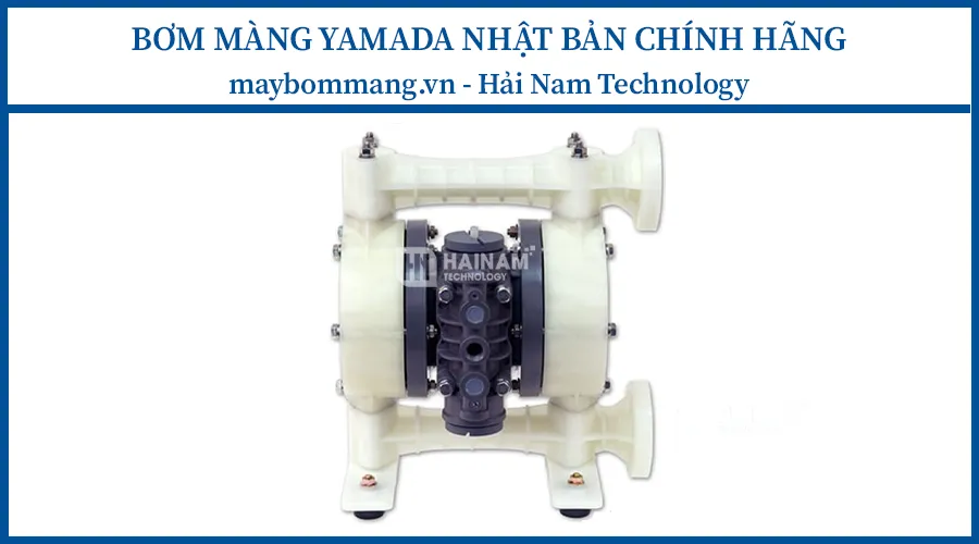Bơm màng Yamada NDP-20BPN-PP dòng ¾ inch cho hóa chất nhẹ và nước thải