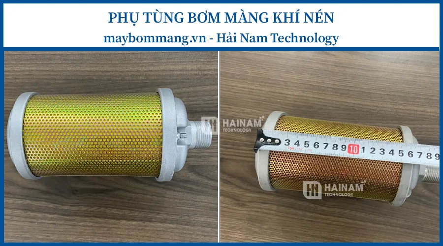 bộ giảm thanh máy bơm màng