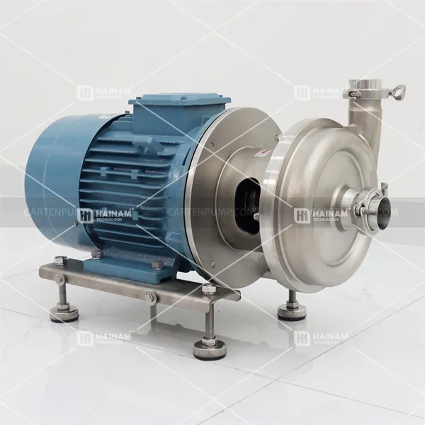 bơm ly tâm thực phẩm 1 tầng cánh