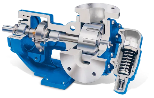 cấu tạo bơm bánh răng ăn khớp trong