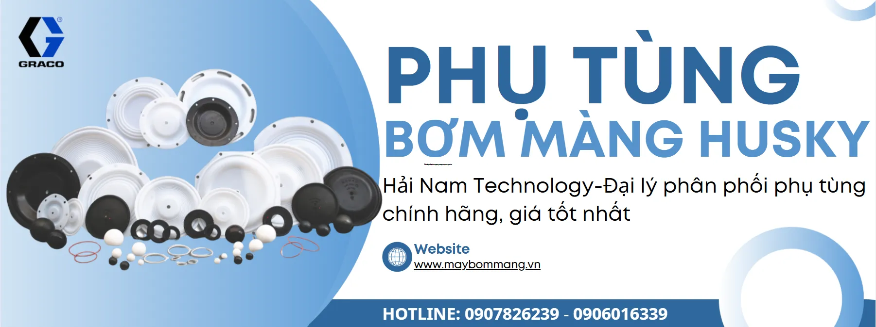 phụ tùng bơm màng husky chính hãng