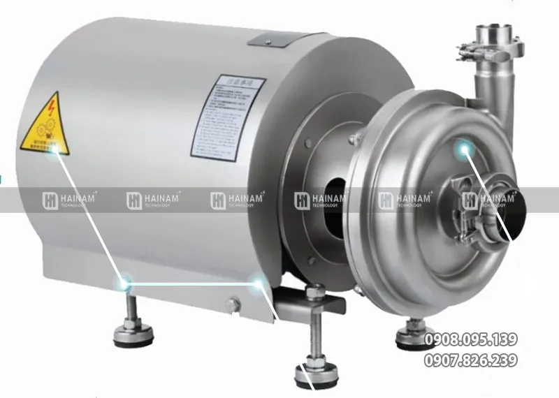bơm ly tâm thực phẩm thương hiệu Carten
