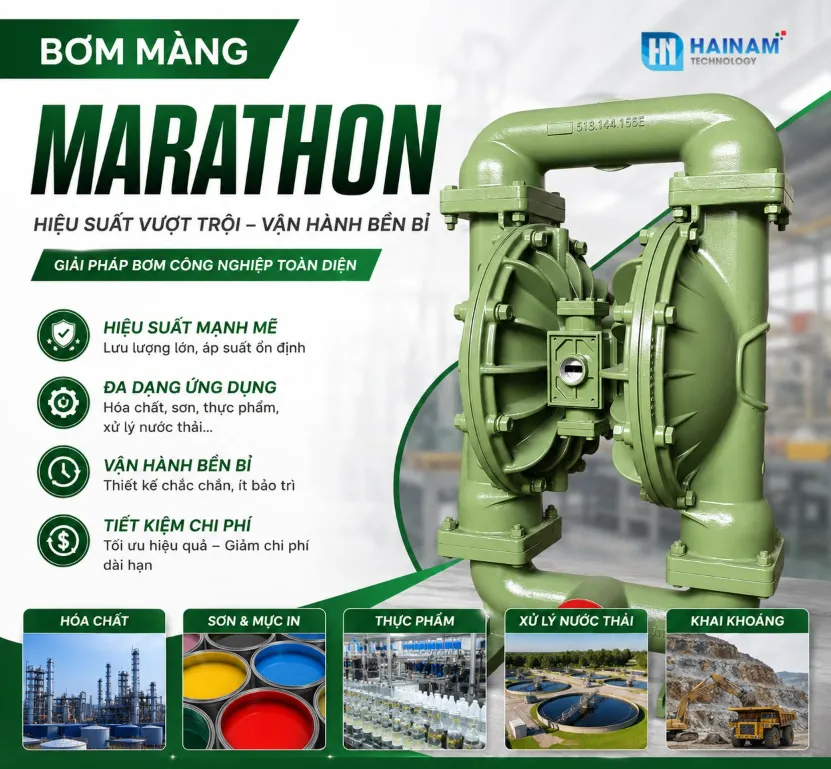 bơm màng chính hãng tại Hải Nam Technology