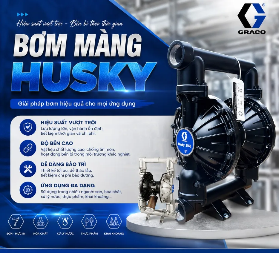 bơm màng husky chính hãng