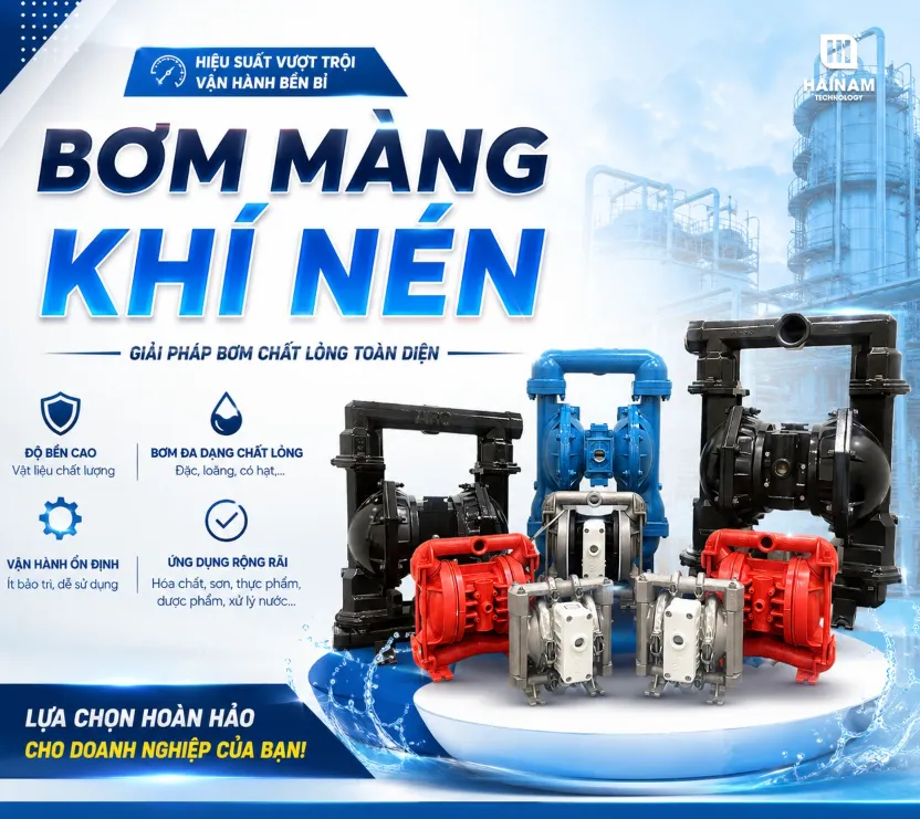 bơm màng khí nén bơm dung môi