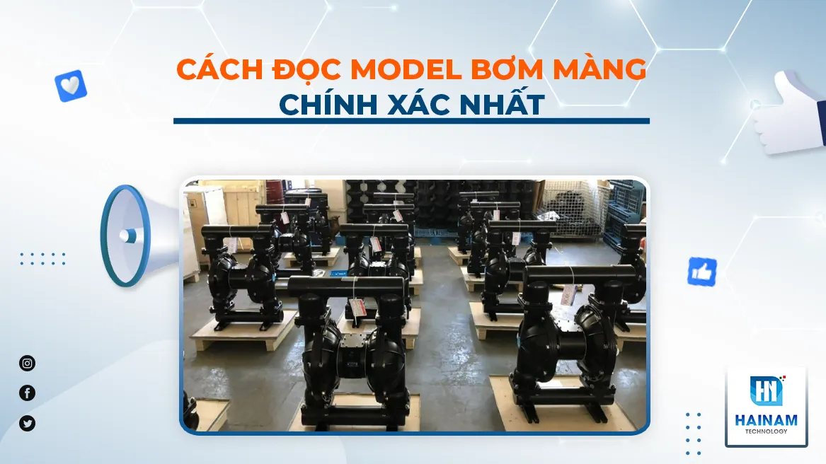 cách đọc model bơm màng khí nén