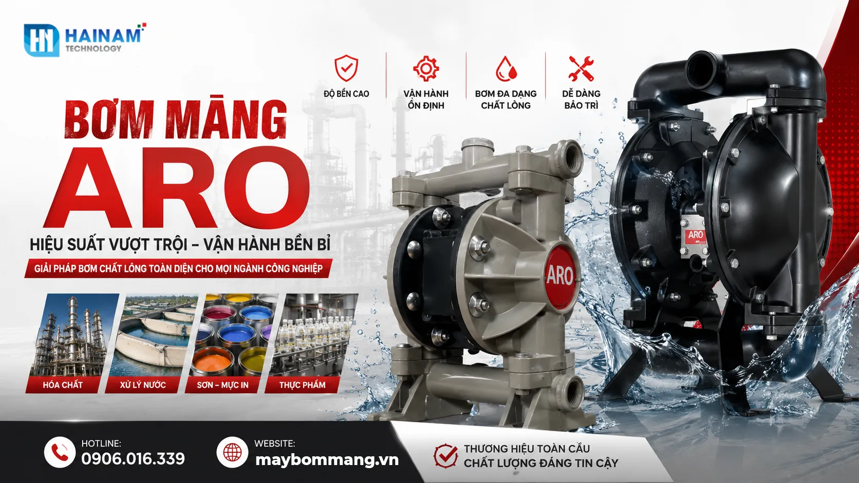 máy bơm màng aro chính hãng