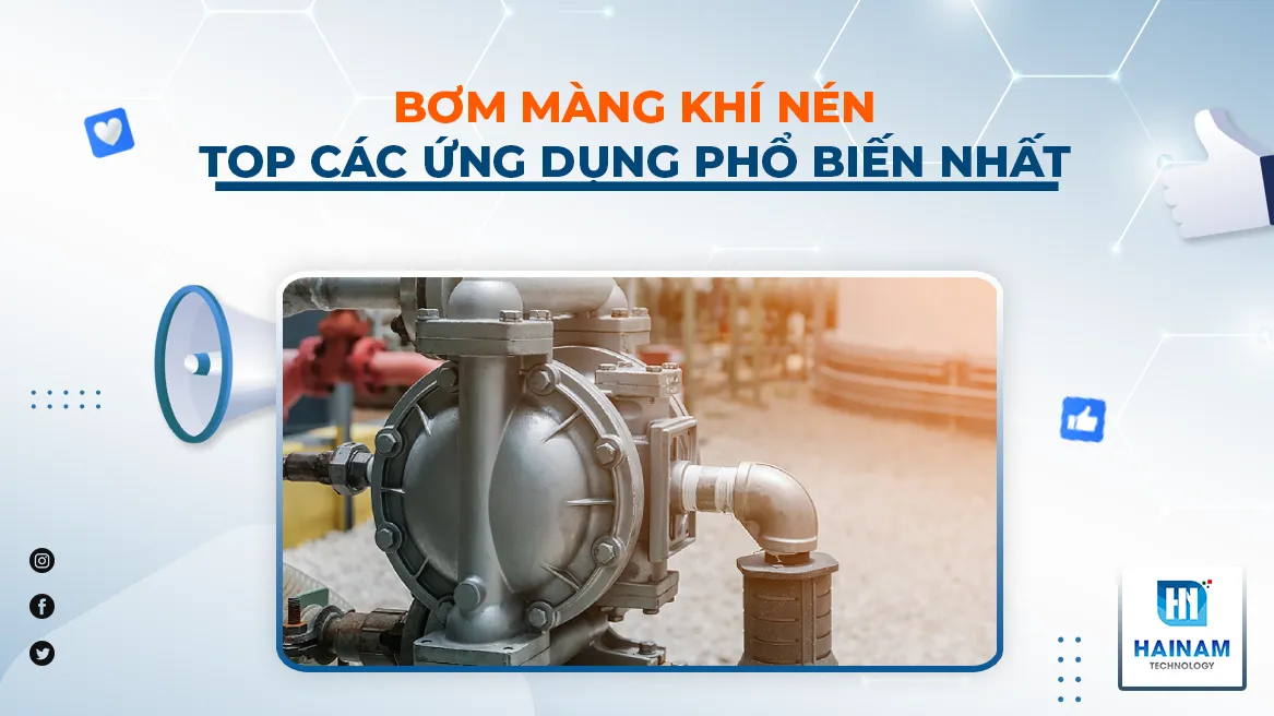 ứng dụng bơm màng khí nén